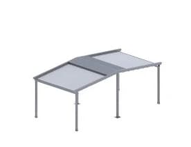 Pergola sa PVC platnom, dvostrana standardna konstrukcija