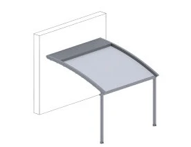 Pergola sa PVC platnom, lučna konstrukcija